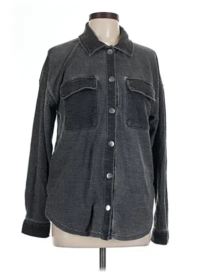 Pre-owned Thread & Supply Long Sleeve Button Down Shirt In Gray