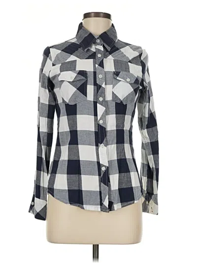 Pre-owned Thread & Supply Long Sleeve Button Down Shirt In Gray