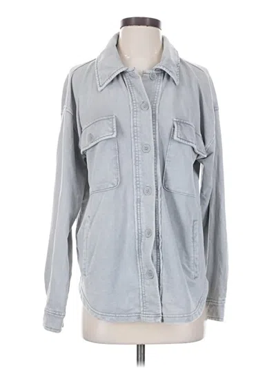 Pre-owned Thread & Supply Long Sleeve Button Down Shirt In Gray