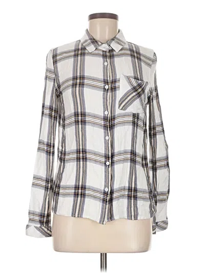 Pre-owned Thread & Supply Long Sleeve Button Down Shirt In Ivory
