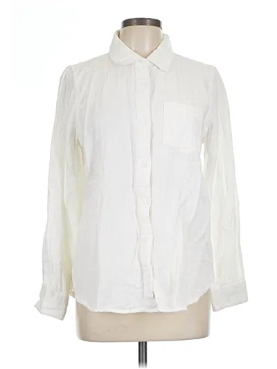 Pre-owned Thread & Supply Long Sleeve Button Down Shirt In Ivory