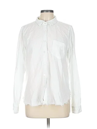 Pre-owned Thread & Supply Long Sleeve Button Down Shirt In White