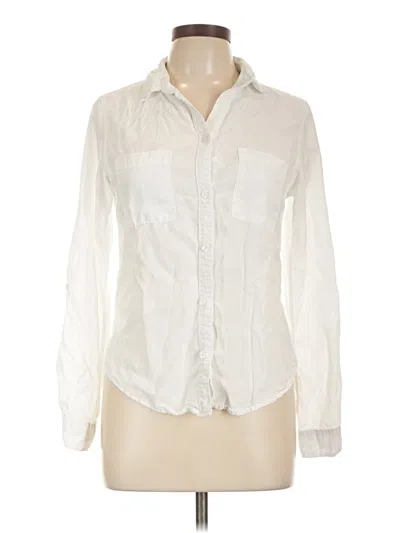 Pre-owned Thread & Supply Long Sleeve Button Down Shirt In White