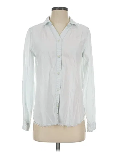 Pre-owned Thread & Supply Long Sleeve Button Down Shirt In White
