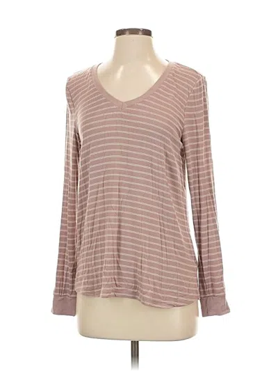 Pre-owned Thread & Supply Long Sleeve T-shirt In Brown