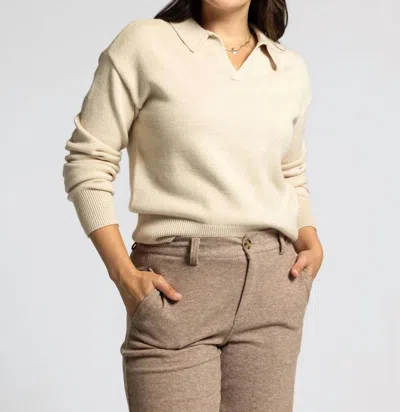 Thread & Supply Lotus Sweater In Heather Sandstone In Multi