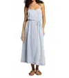 Thread & Supply Lyra Midi Dress In Chambray In Blue
