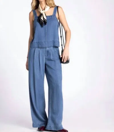 Thread & Supply Maelis Wide Leg Pants In Denim Blue