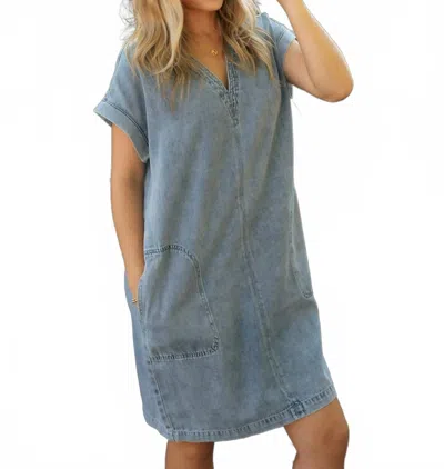 Thread & Supply Margaret Dress In Kacey Wash In Gray