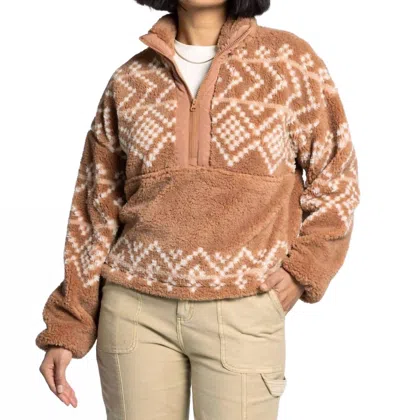 Thread & Supply Mari Pullover Top In Café Au Lait In Multi