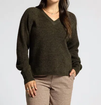 Thread & Supply Marigold Sweater In Heather Forest In Multi