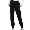Thread & Supply Marshall Cargo Joggers In Vintage Black In Blue