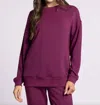 Thread & Supply Martina Oversized Crew Sweater In Purple Potion In Multi