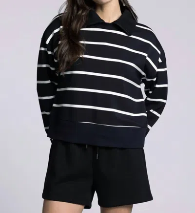 Thread & Supply Martina Stripe Top In Black