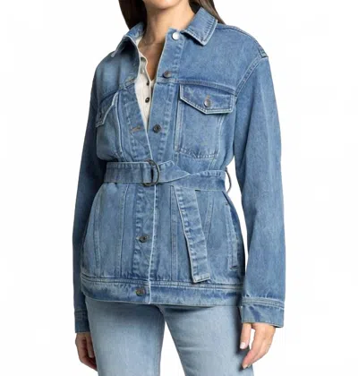 Thread & Supply Nevada Jacket In Medium Wash In Blue