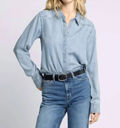Thread & Supply Oakley Shirt In June Wash In Blue