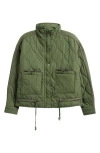 Thread & Supply Onion Quilted Jacket In Olive