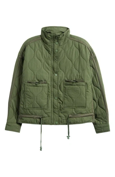 Thread & Supply Onion Quilted Jacket In Olive