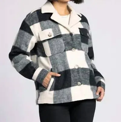 Thread & Supply Ontario Coat In Black / White In Multi