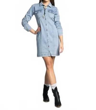 Thread & Supply Ora Mini Dress In Blue