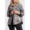 Thread & Supply Pippin Jacket In Black Discharge Plaid