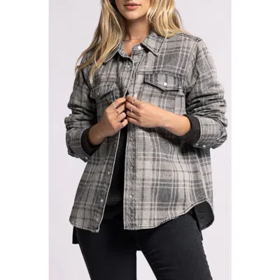 Thread & Supply Pippin Jacket In Black Discharge Plaid