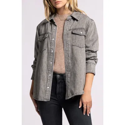 Thread & Supply Pippin Jacket In Black Discharge Stripe