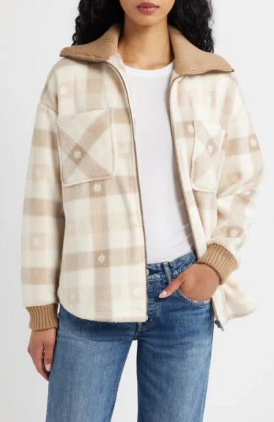 Thread & Supply Plaid Fleece Jacket In Multi