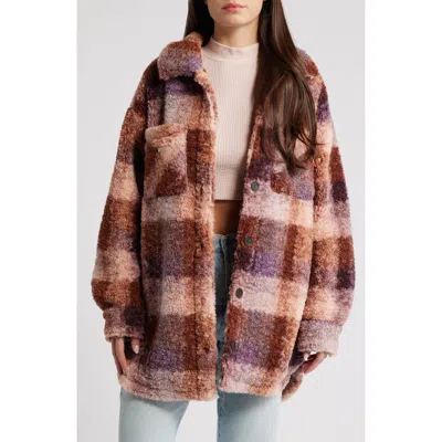 Thread & Supply Plaid Fleece Shirt Jacket