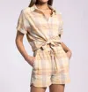 Thread & Supply Pearl Shirt In Yellow/clay Plaid