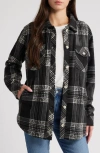 THREAD & SUPPLY THREAD & SUPPLY PLAID POLAR FLEECE SHACKET