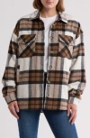 Thread & Supply Bufflalo Check Shacket In Brown Black
