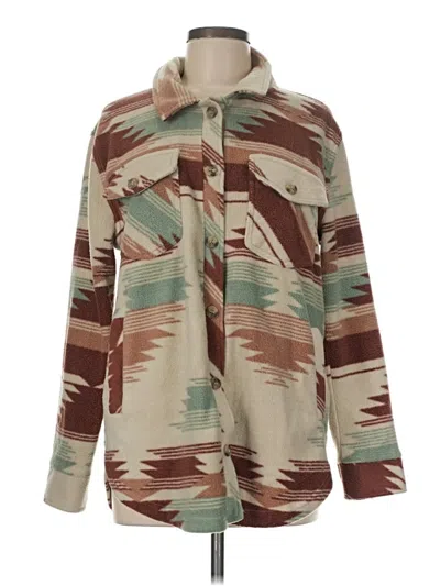 Pre-owned Thread & Supply Poncho In Tan