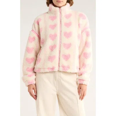 Thread & Supply Printed Faux Shearling Jacket In Multi