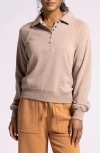 Thread & Supply Priscilla Pullover Top In Clove Heather