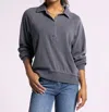 Thread & Supply Priscilla Pullover Top In Heather Grey In Odyssey Grey