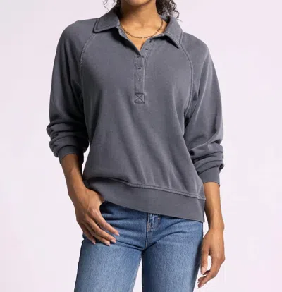 Thread & Supply Priscilla Pullover Top In Heather Grey In Grey