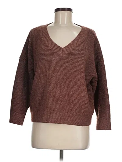 Pre-owned Thread & Supply Pullover Sweater In Brown