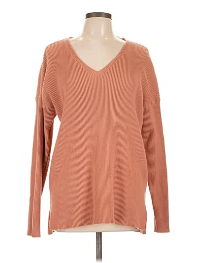 Pre-owned Thread & Supply Pullover Sweater In Brown