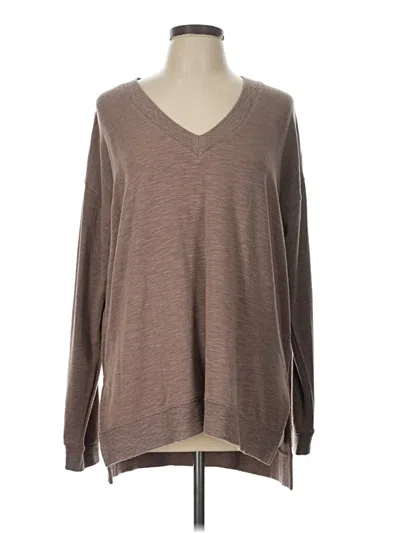 Pre-owned Thread & Supply Pullover Sweater In Brown