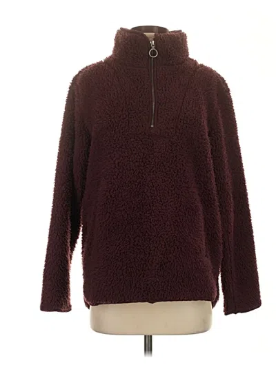 Pre-owned Thread & Supply Pullover Sweater In Burgundy