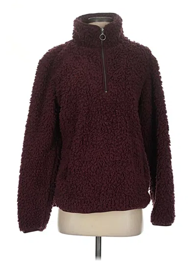 Pre-owned Thread & Supply Pullover Sweater In Burgundy