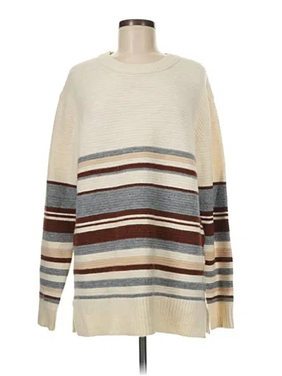 Pre-owned Thread & Supply Pullover Sweater In Ivory