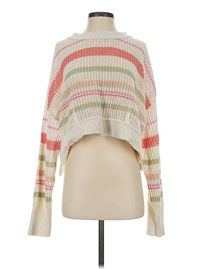 Pre-owned Thread & Supply Pullover Sweater In Ivory
