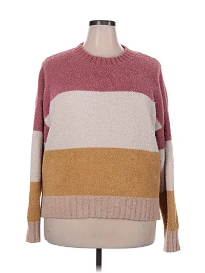 Pre-owned Thread & Supply Pullover Sweater In Pink