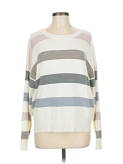 Pre-owned Thread & Supply Pullover Sweater In White