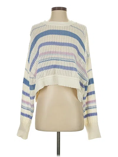 Pre-owned Thread & Supply Pullover Sweater In White