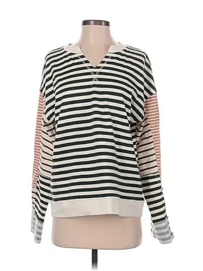 Pre-owned Thread & Supply Pullover Sweater In White