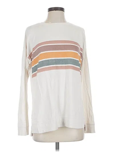 Pre-owned Thread & Supply Pullover Sweater In White
