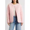 Thread & Supply Quilted Puffer Jacket In Pink